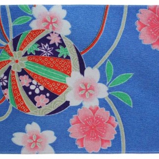 Water-resistant placemat Kimono blue